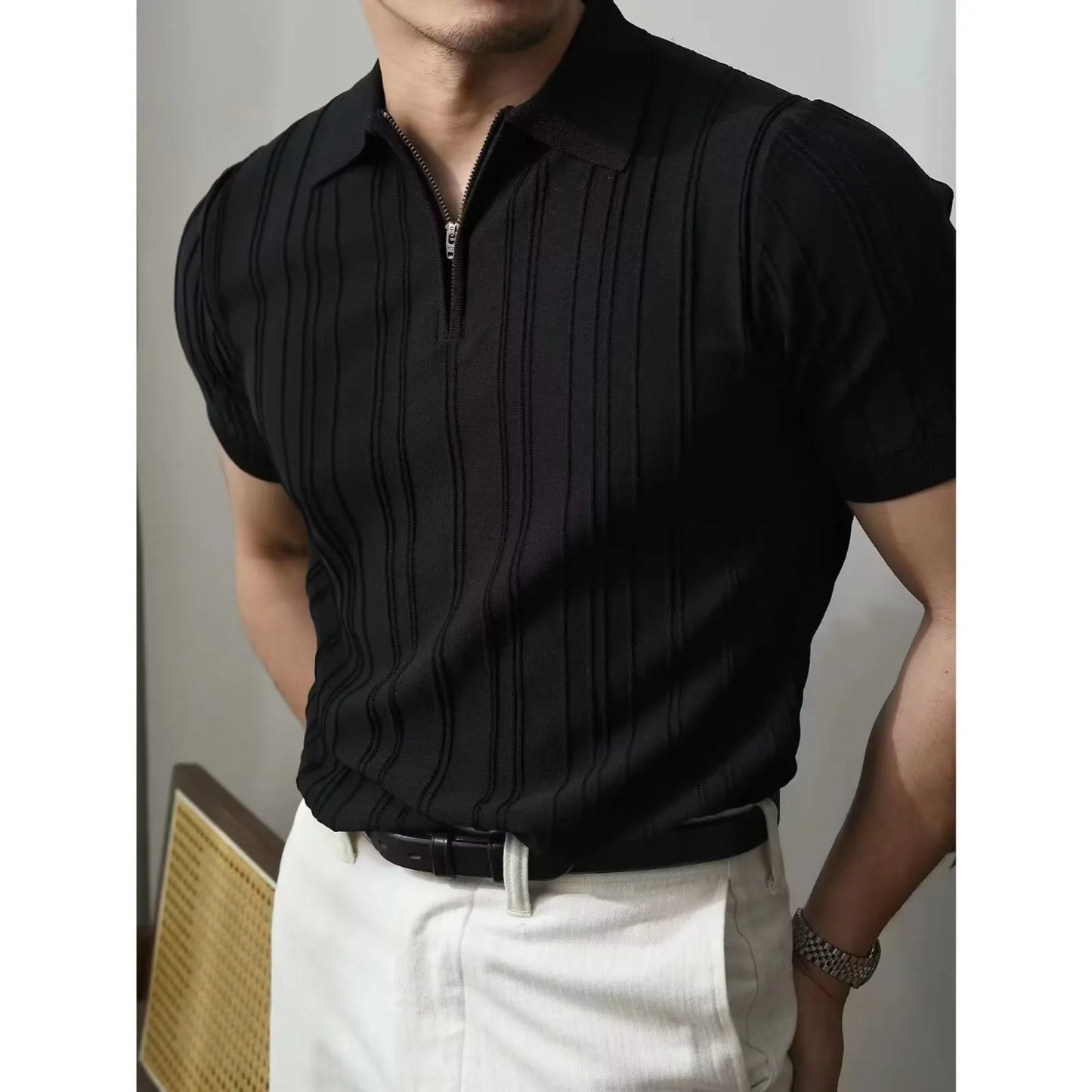 Slim fit textured shirt